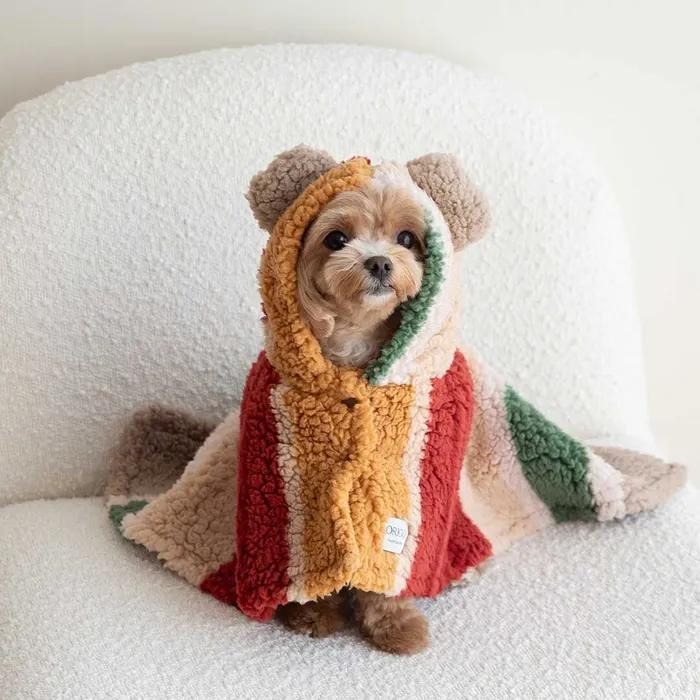 강아지 플리스 망토 블랭킷 3color 2size