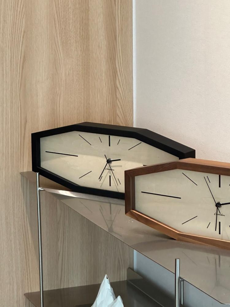 [무료배송] 일본 나무 장인 샹브루 LINE CLOCK 무소음 벽시계