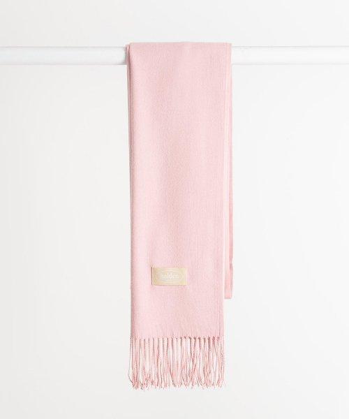 solid cashmere muffler (M012_pink)