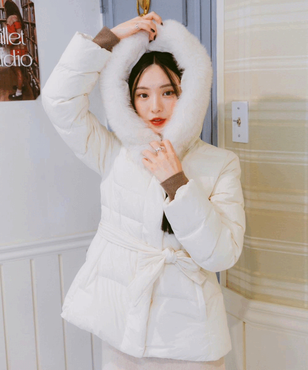 [율리 PICK] 덕 5:5 벨티드 숏다운(3colors)_RMJDD4VR02_ 숏패딩 / 오리털패딩