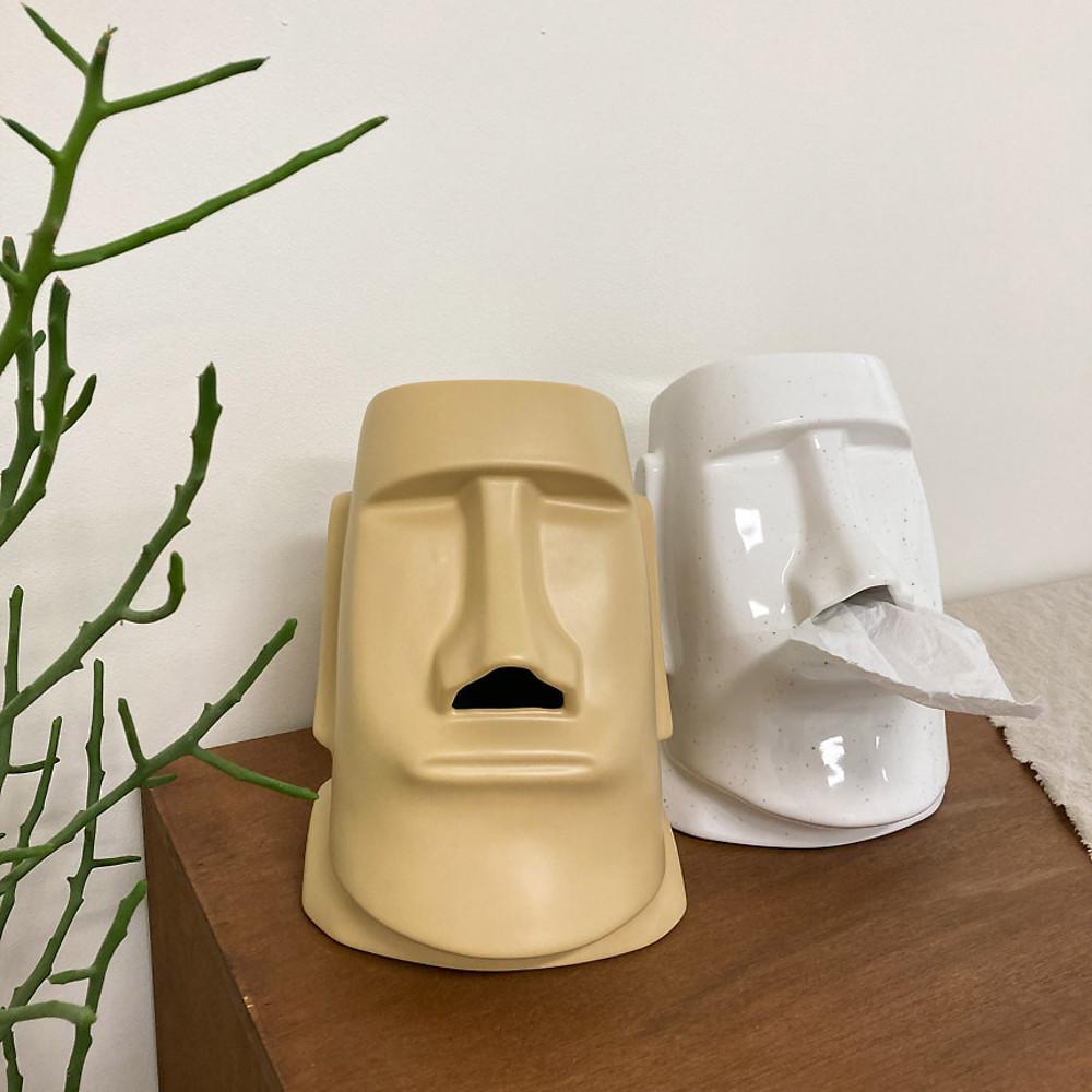 모아이 휴지케이스