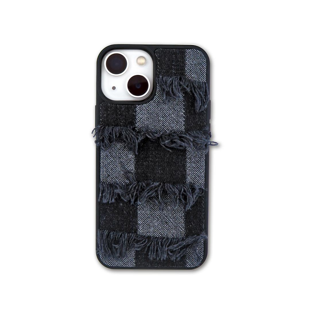 TEXTILE PHONE CASE [DAMAGED BLACK]