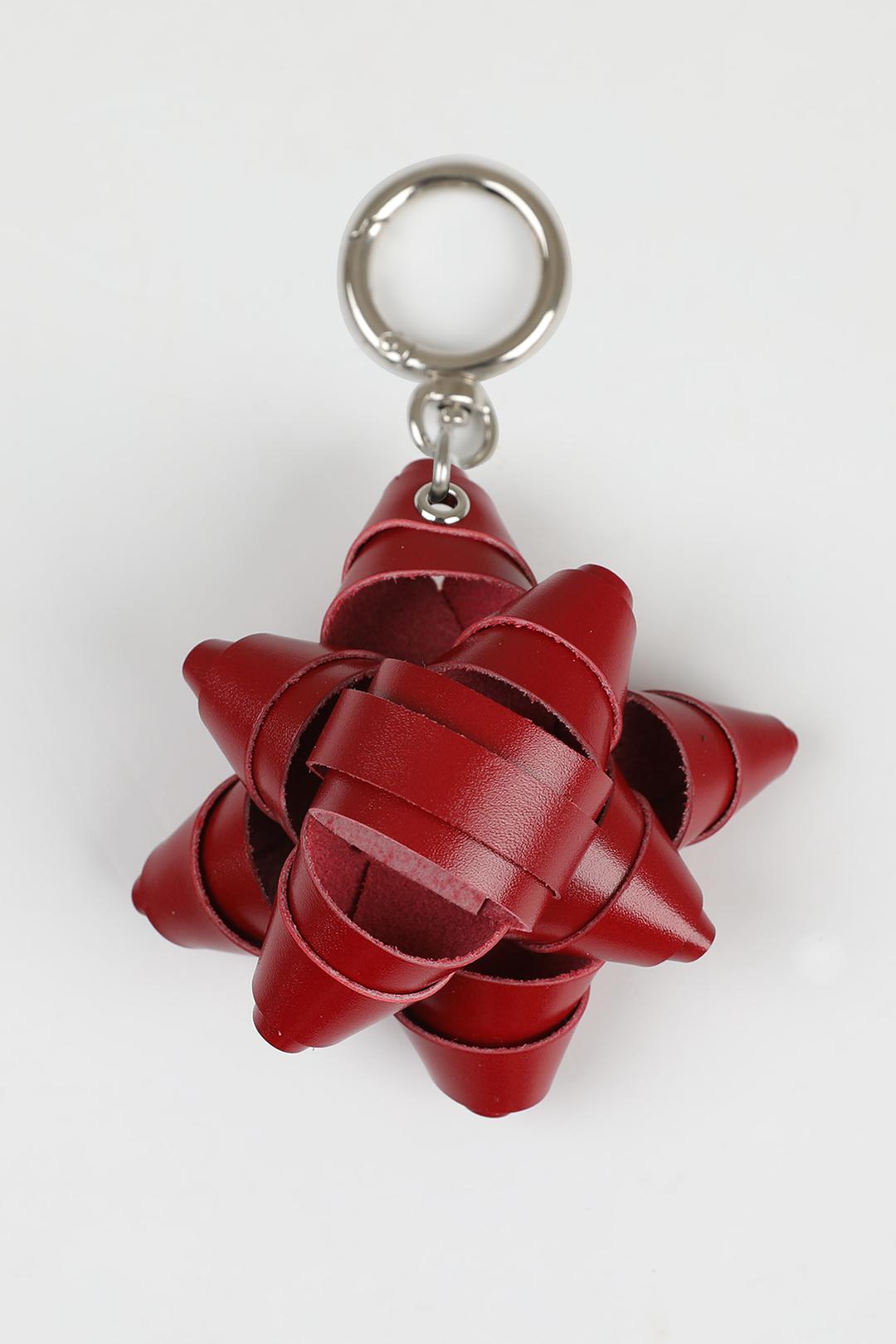 Leather Bow Keyring