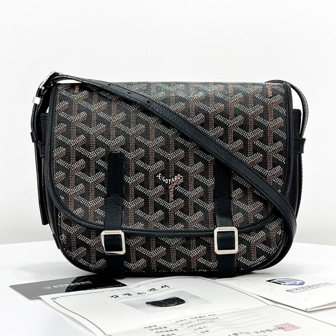 [감정완료] 고야드 벨베데르 PM 크로스백 블랙 | 후루츠패밀리