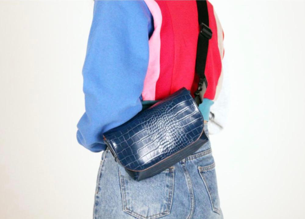 멋스러운 악어 빈티지 크로스 메신저백 툴스가방