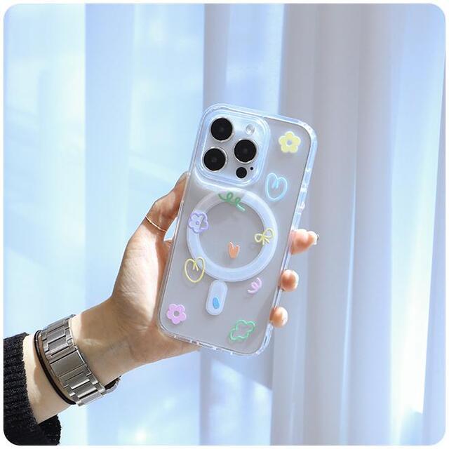 [맥세이프 젤하드]Pastel shapes 케이스