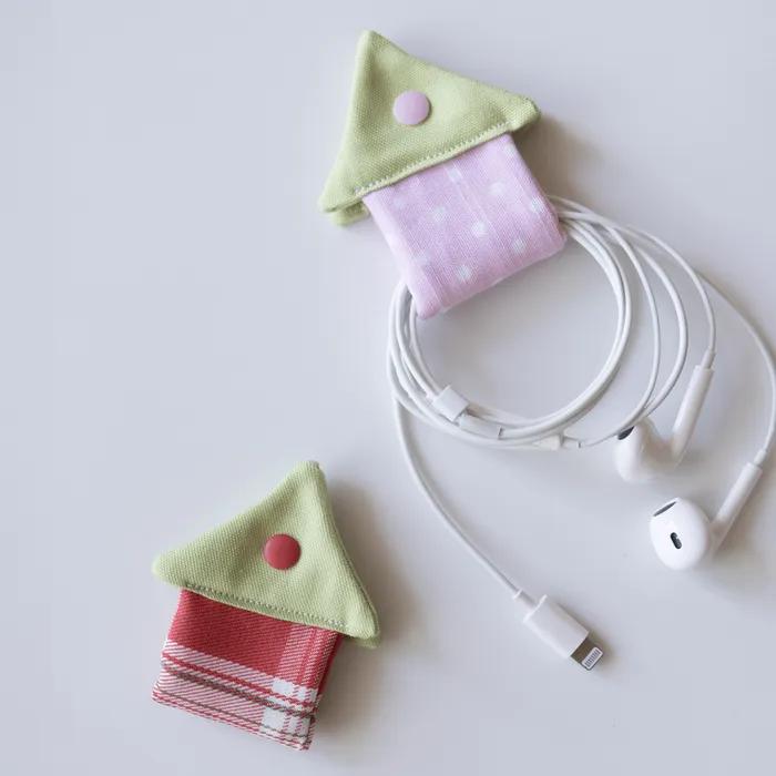 딸기집 사과집 줄 이어폰 걸이