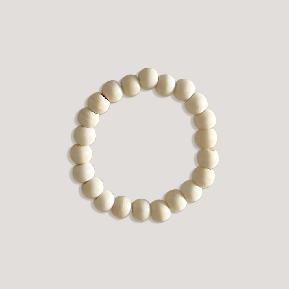 [어리틀티클] 크림볼 - 비즈반지 단품