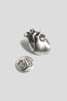 human heart lapel pin