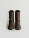 belted middle boots (ash khaki)
