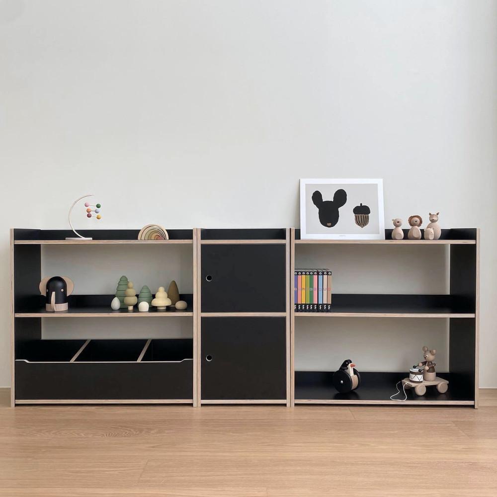 JD홈드레싱 키즈 어린이 유아 2단 블랙 멀티장