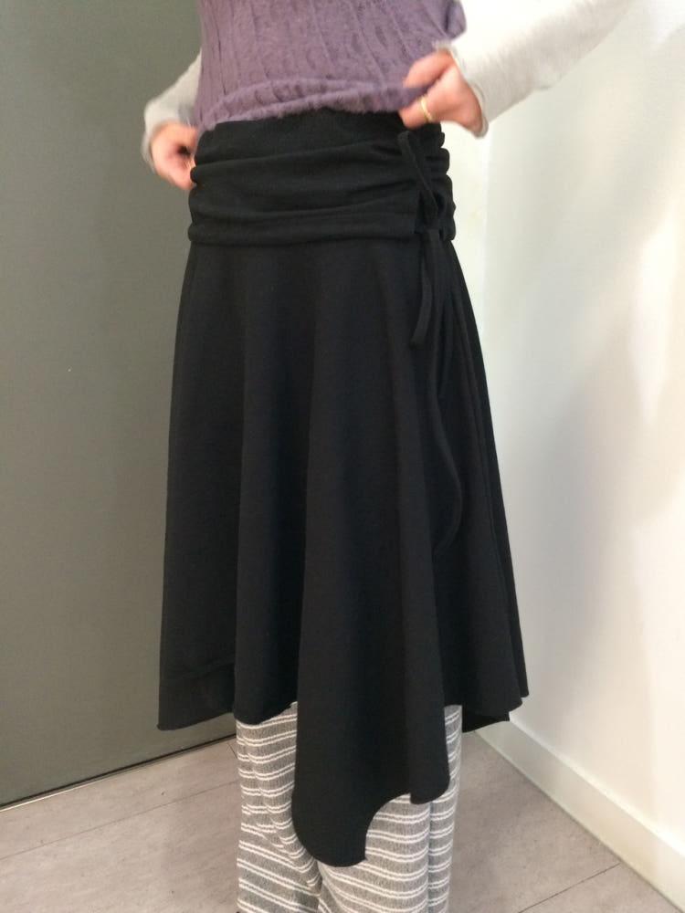 언발 플레어 스커트 (2color)