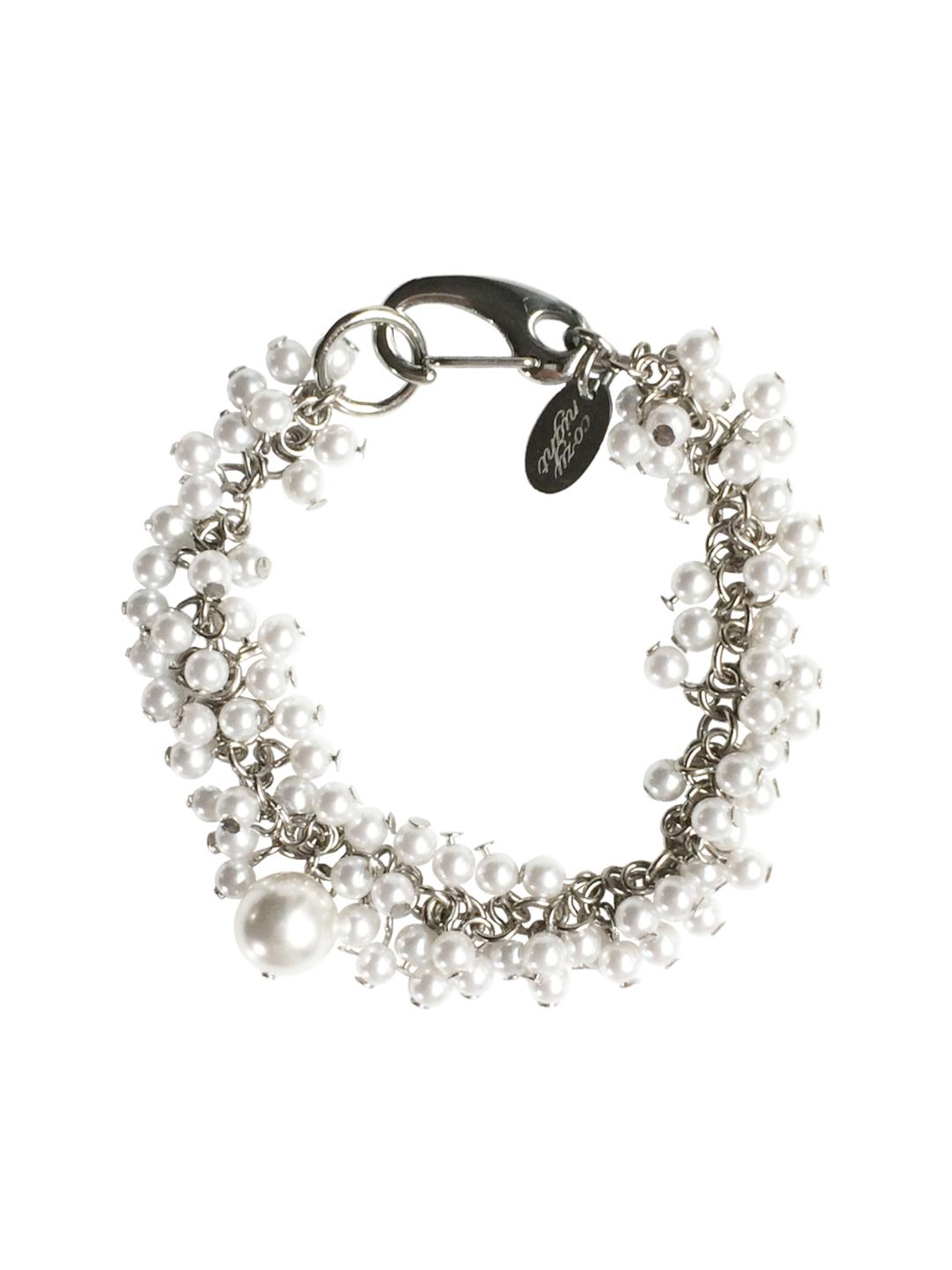 [C.Z.N.T] pearl drop chain bracelet