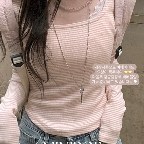 [early spring 👚⭐][MADE] 소르베 줄리엣 티셔츠 (3color) , ver.스트라이프