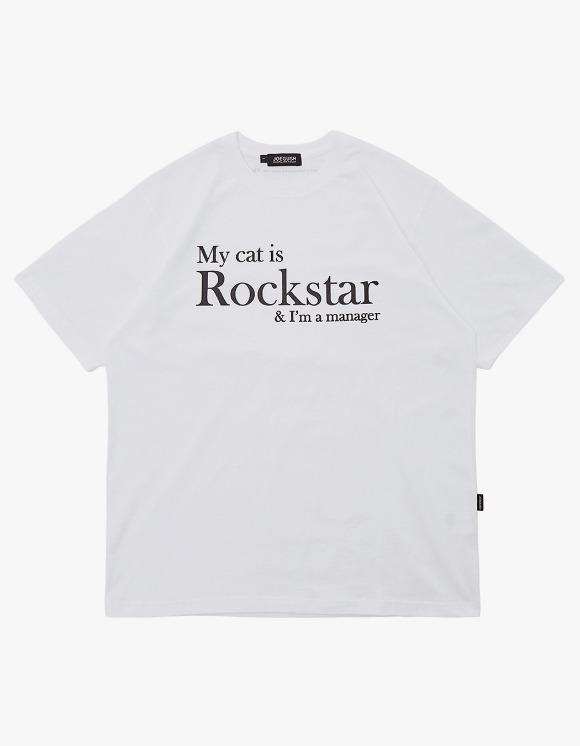 My Cat Is Rockstar & I'm a Manager S/S Tee (Standard Ver.) - White