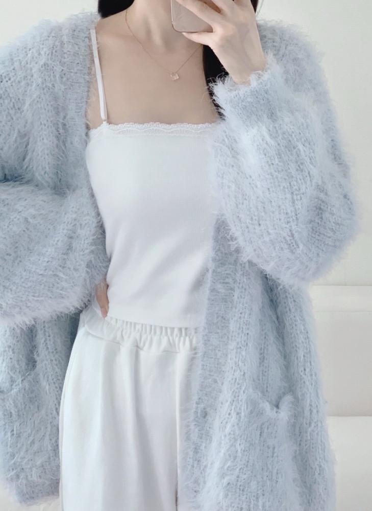 Celebrity button cd 소라 퍼 버튼 가디건