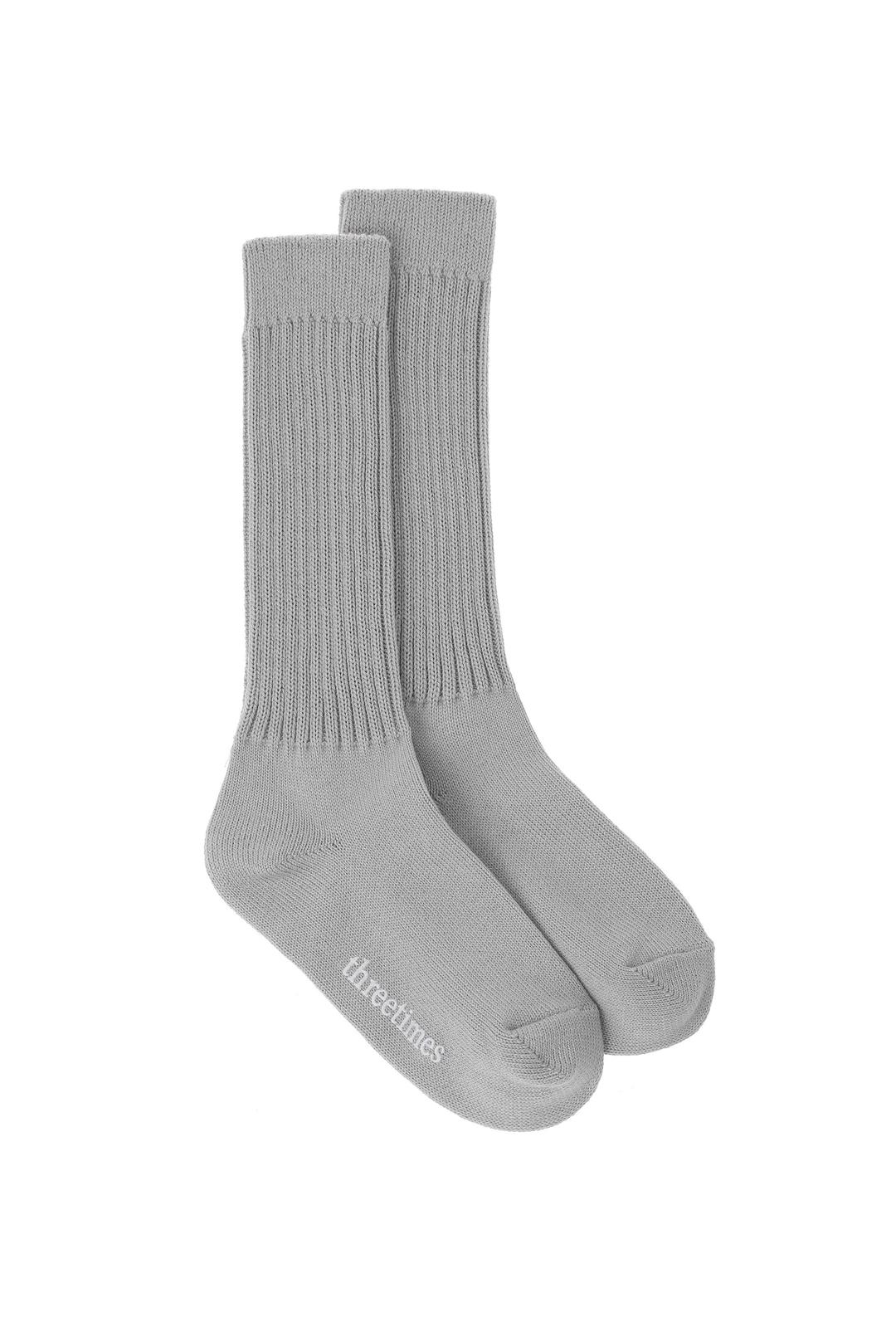 Knit half knee socks