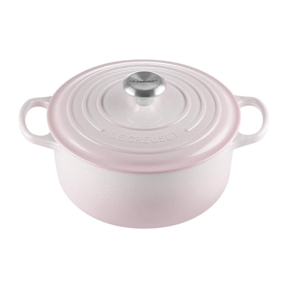 시그니처 원형냄비 24cm-쉘핑크