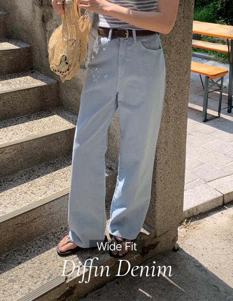 [ordinaire] 디핀 스카이 데님 (숏-롱/XS-L/단독주문시오늘출발)