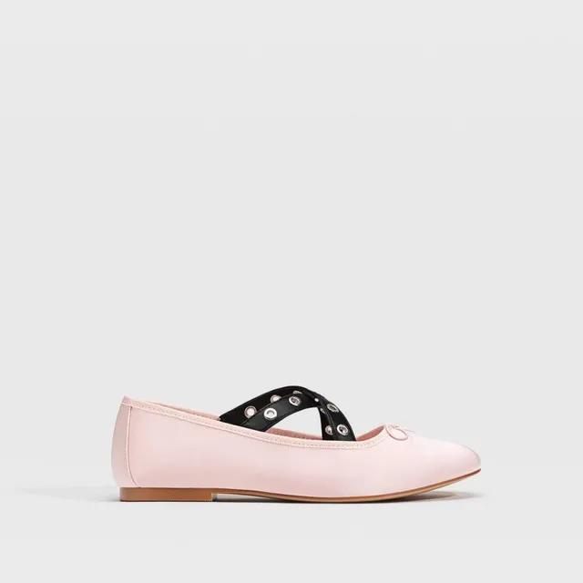 스트라디바리우스 스터드 스트랩 발레 슈즈 9109/170 PINK