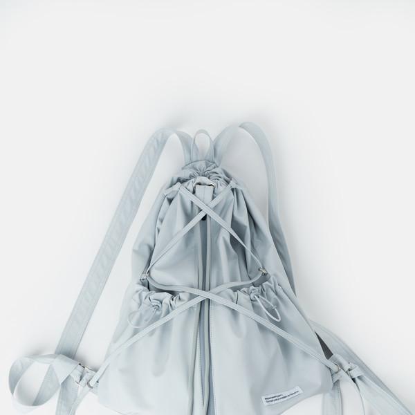 3L multi pocket string bag (Light blue grey)