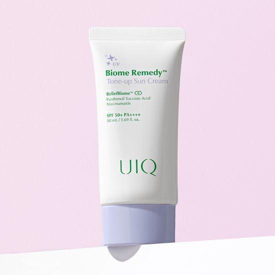[쿨톤 보라톤업]유이크 바이옴 레미디 톤업 선크림 50ml