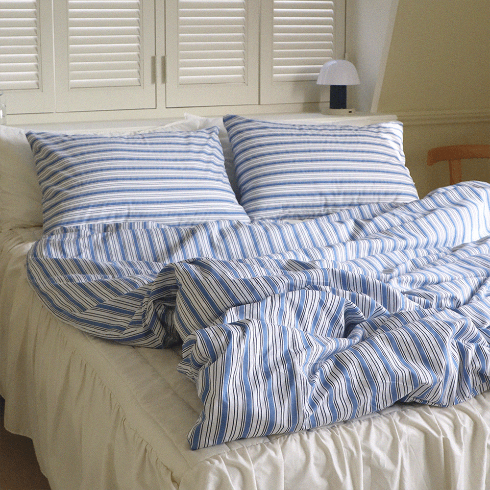 파리 블루 이불 커버 (3 sizes)