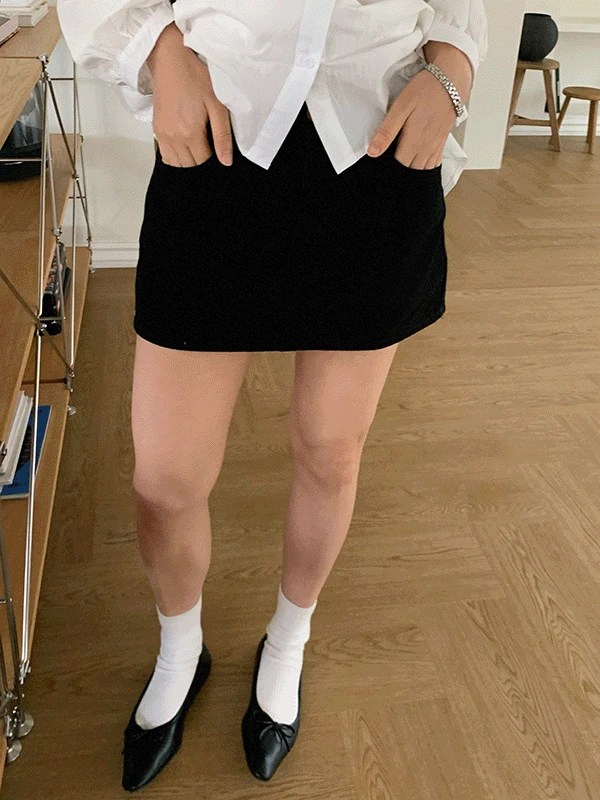 Cotton Mini Pants Skirt