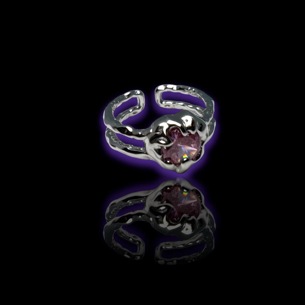 ⊰silver 925⊱ 멜팅 스트로베리 반지