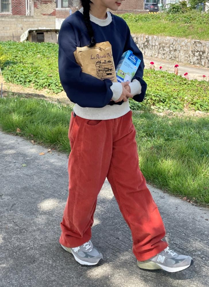 Obidos corduroy wide pants 코듀로이 와이드 팬츠
