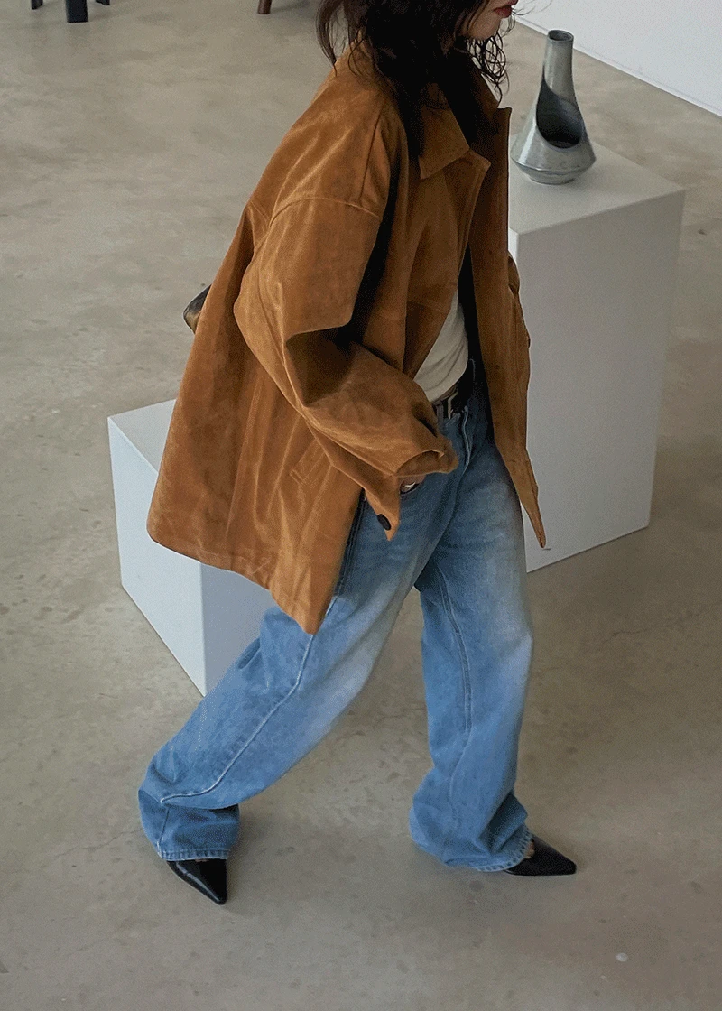 suede leather single JK (2c)