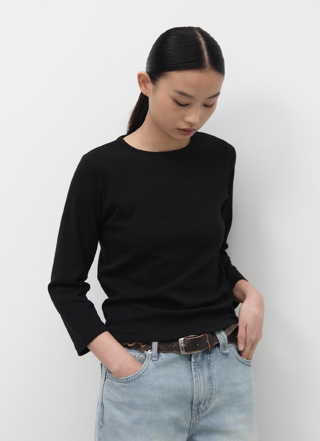 26SS BESSETTE SLIM TOP / BLACK