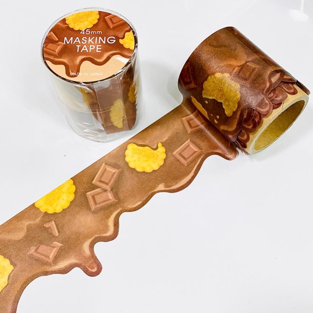 마인드웨이브 45mm 다이컷 마스킹테이프 / 초콜렛