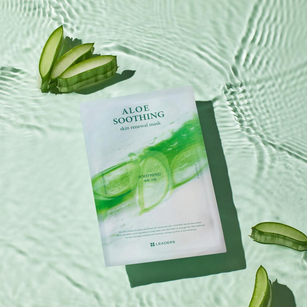 [10매] 리더스 알로에 수딩 스킨 리뉴얼 마스크 25ml