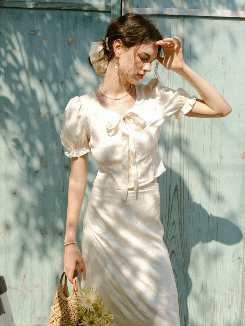 쥬빌레 리본 투피스