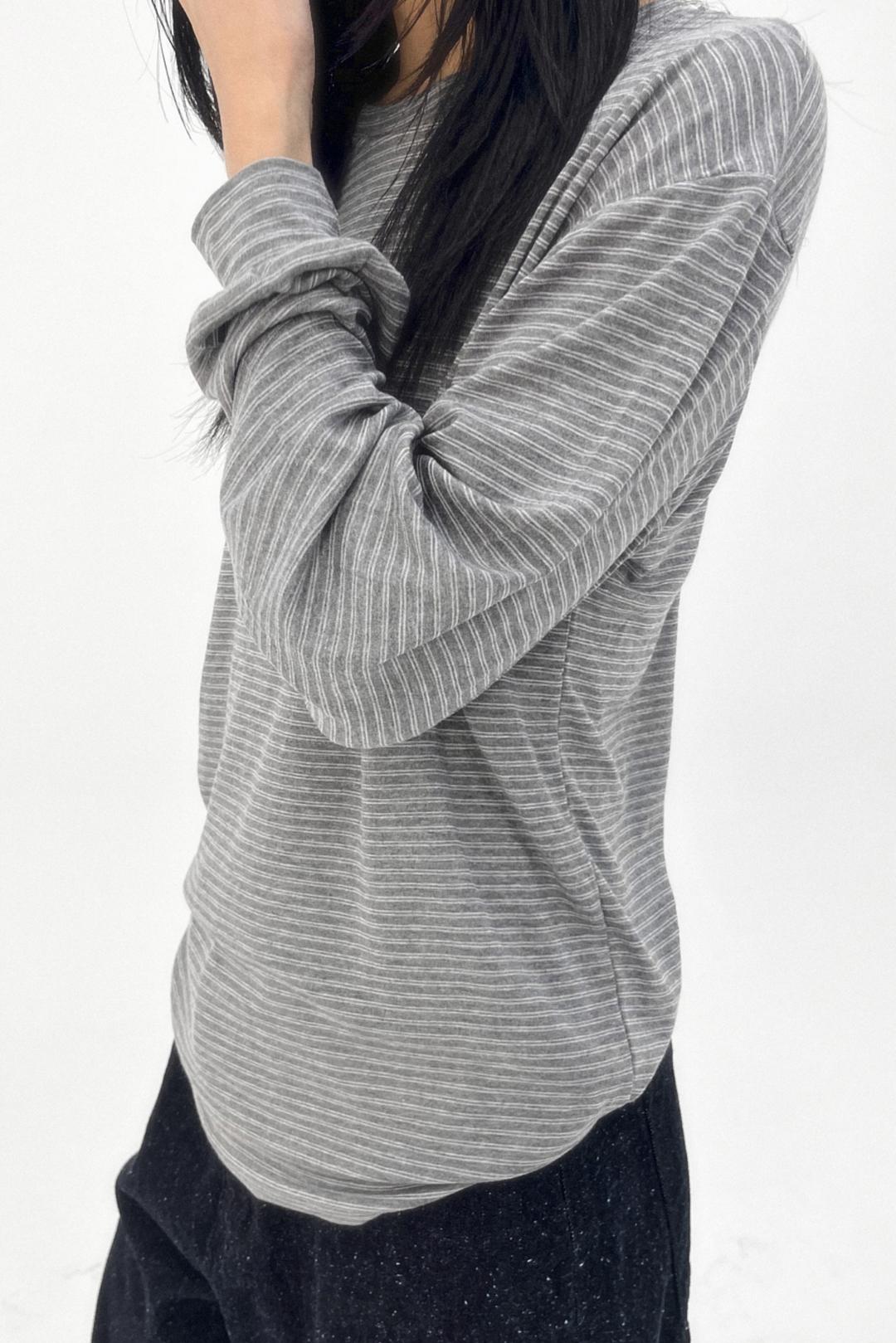 베르크서울 LOOSE STRIPE MTM T