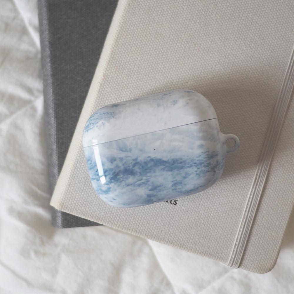 윈터타임/ 유광 하드 에어팟 케이스 파도