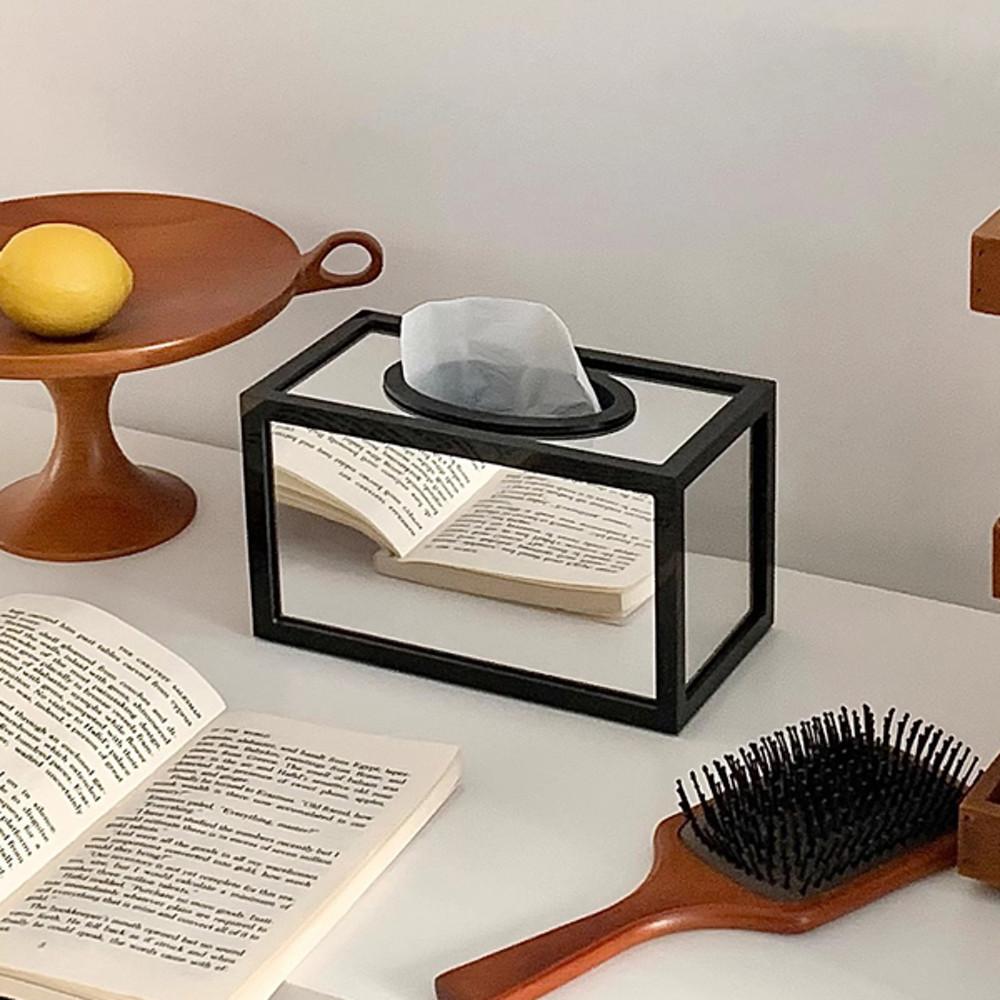 노지카 미러 티슈케이스 휴지 케이스 핸드타올 휴지각 화장지 디스펜서 냅킨함