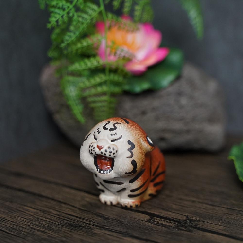 망충한 호랑이 도자기 장식 소품 귀여운 임인년 새해 복 장식 선물