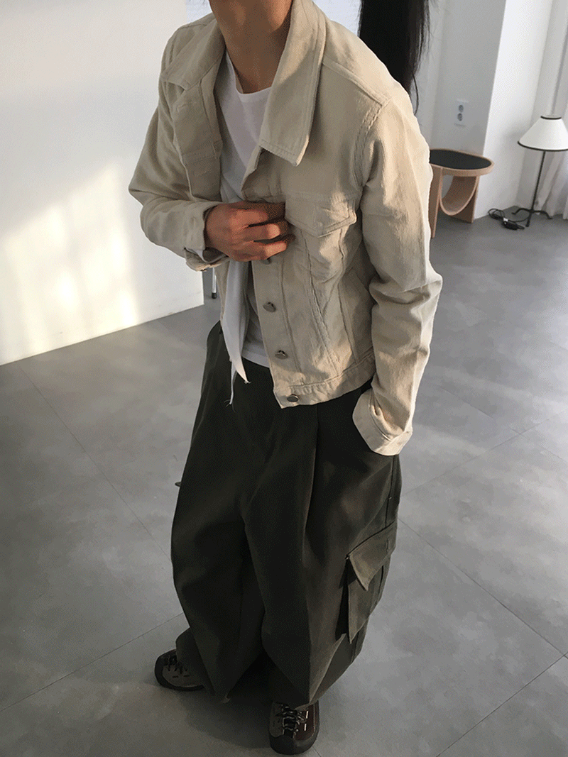 (2주소요)CORDUROY SHORT JACKET