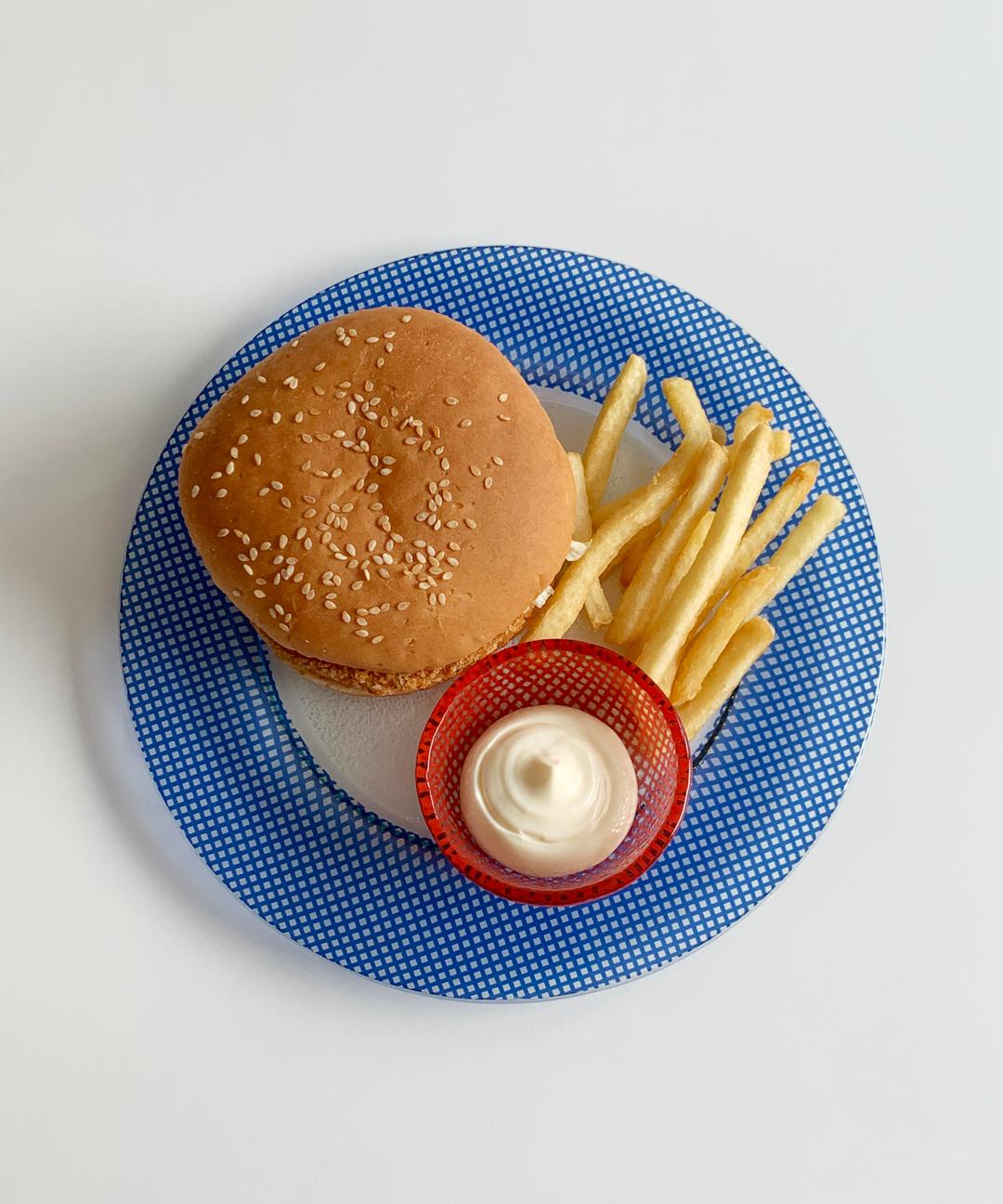 [피클샵] 체키 라인 디너플레이트 (4color)