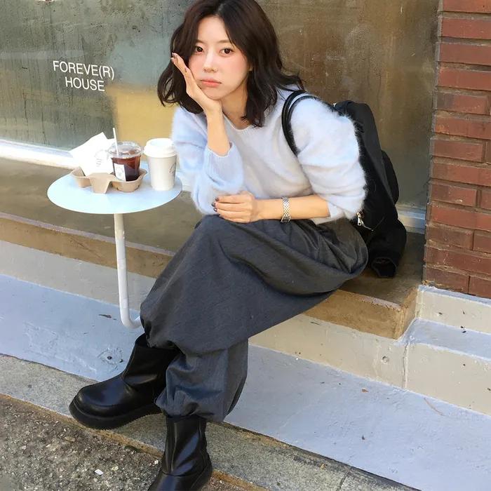 Hatched Winter Boots  해치드 윈터 부츠 / 블랙