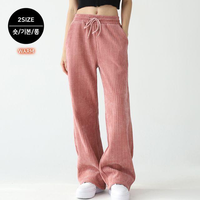 [윈터 기모/4Color] 미콘 샤인 코듀로이 투웨이 밍크 본딩 TR 팬츠 [LZTP-1413]