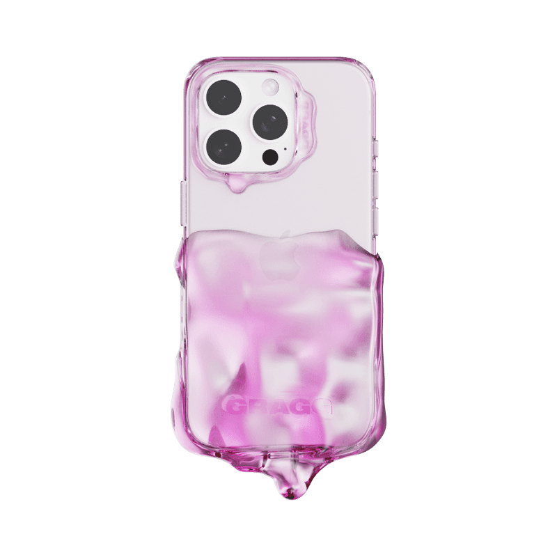 DOUBLE LAYERS CASE - CLEAR PINK