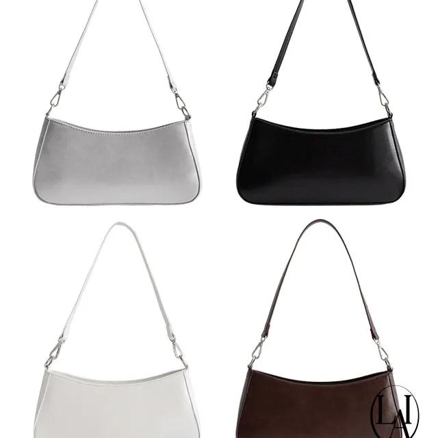 당일배송 자체제작 비건 스퀘어 바게트 크로스 숄더백