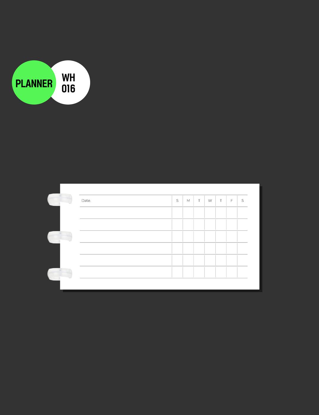 PAPER | WH016_Weekly Habit Tracker(handy)