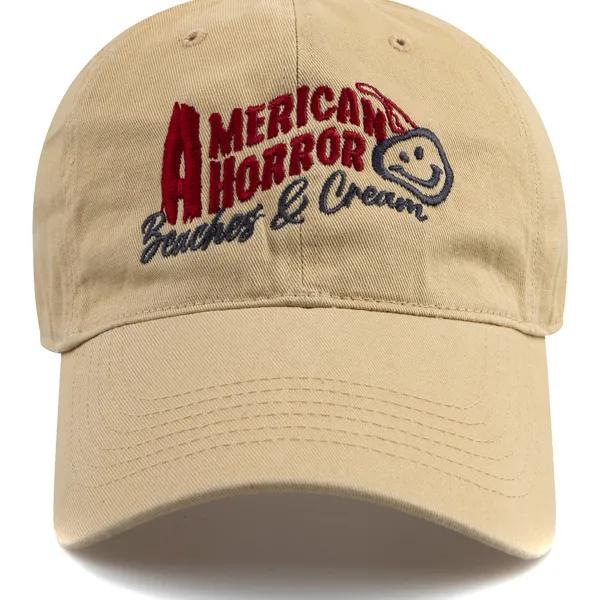 AMERICAN HORROR BALL CAP-BEIGE