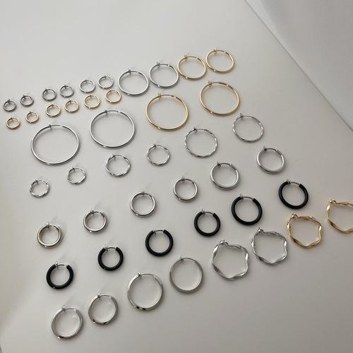 모노캐비닛 [링귀찌] 심플 볼드 링 귀찌 25종 / 걸그룹 위클리 지한 착용