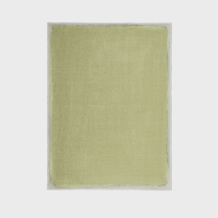 Art collection_Color field rug olive