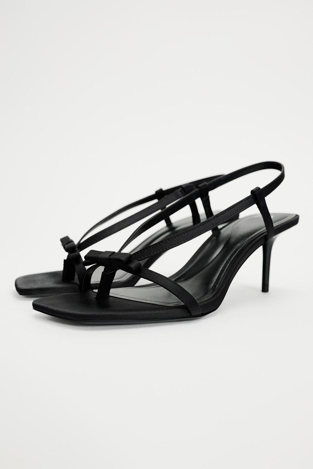 스페인샵 자라 리본 스트랩 샌들 3360/310 BLACK